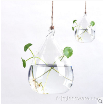 Vase en verre en forme de larme à suspendre pour plantes à vendre